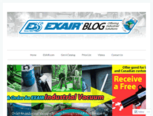 Tablet Screenshot of blog.exair.com